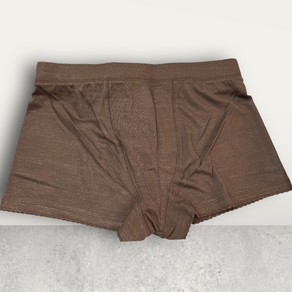 NWT ~ PJ SALVAGE COZY LOUNG SLEEP SHORTS ~ brown, size med & lg - Picture 6 of 8